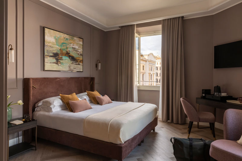 Vista generale della camera Deluxe - Hotel Viminale, BZAR hotels a Roma