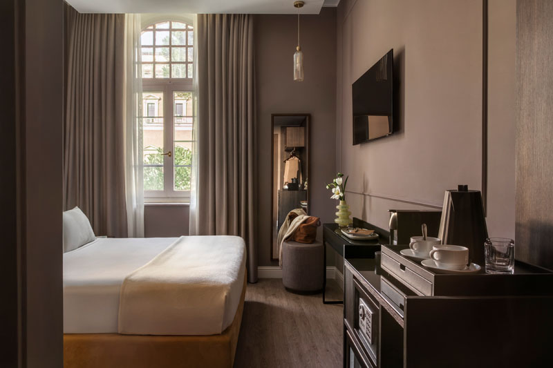 Vista generale della camera Standard con finestra - Hotel Viminale, BZAR hotels a Roma